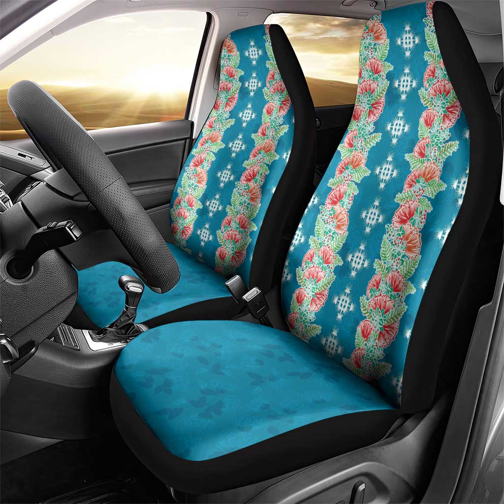Hawaii Ohia Lehua Car Seat Cover Tropical Vibes Teal