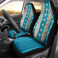 Hawaii Ohia Lehua Car Seat Cover Tropical Vibes Teal