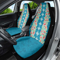 Hawaii Ohia Lehua Car Seat Cover Tropical Vibes Teal