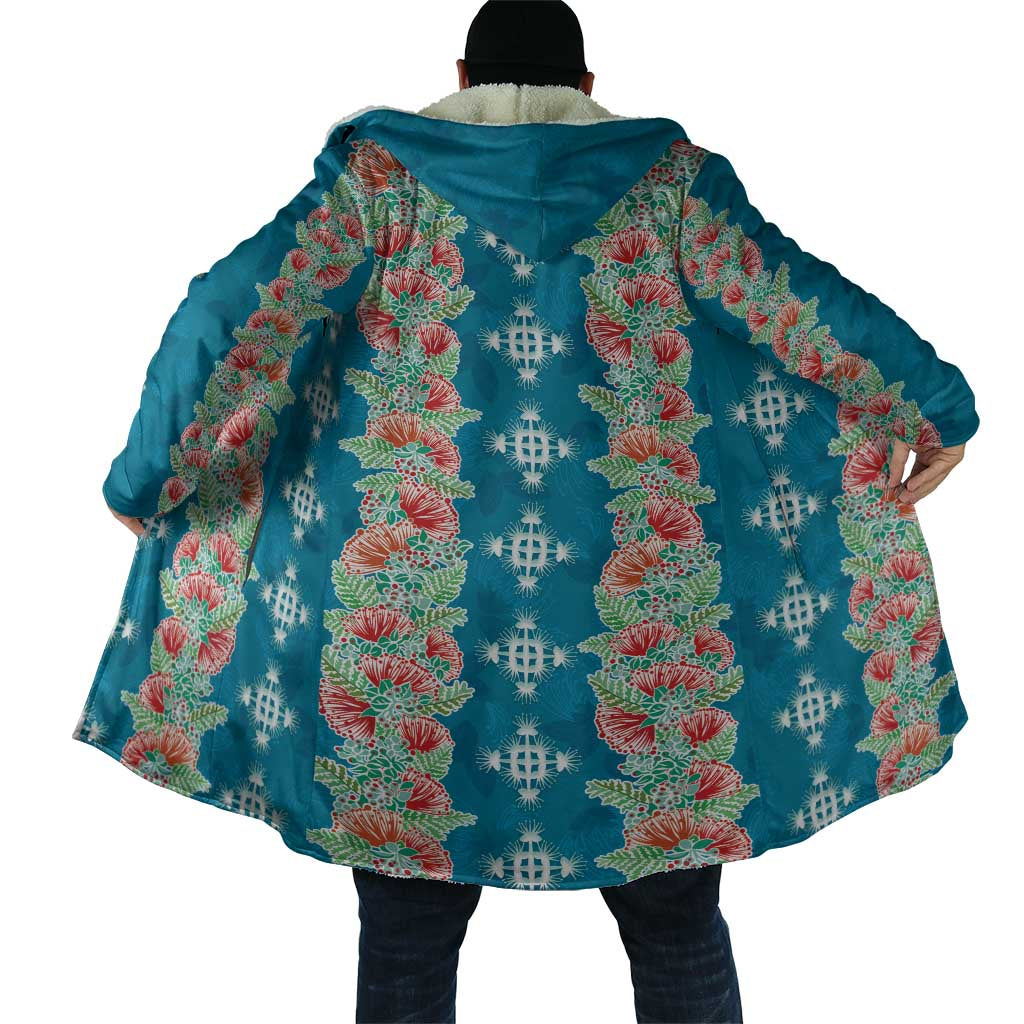 Hawaii Ohia Lehua Cloak Tropical Vibes Teal LT05 - Polynesian Pride
