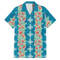 Hawaii Ohia Lehua Hawaiian Shirt Tropical Vibes Teal