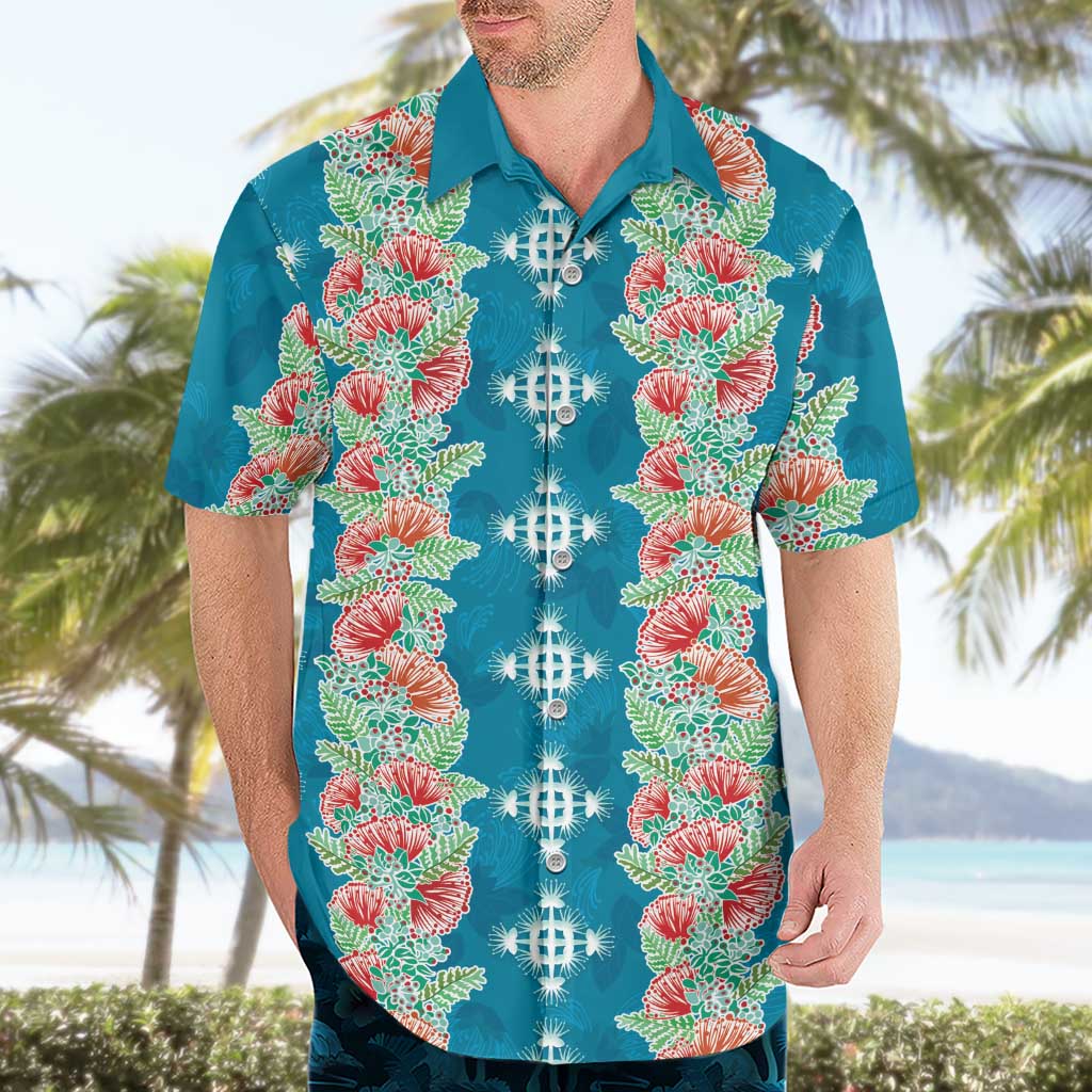 Hawaii Ohia Lehua Hawaiian Shirt Tropical Vibes Teal