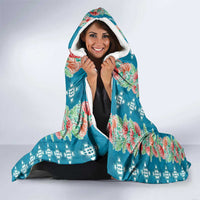 Hawaii Ohia Lehua Hooded Blanket Tropical Vibes Teal LT05 - Polynesian Pride