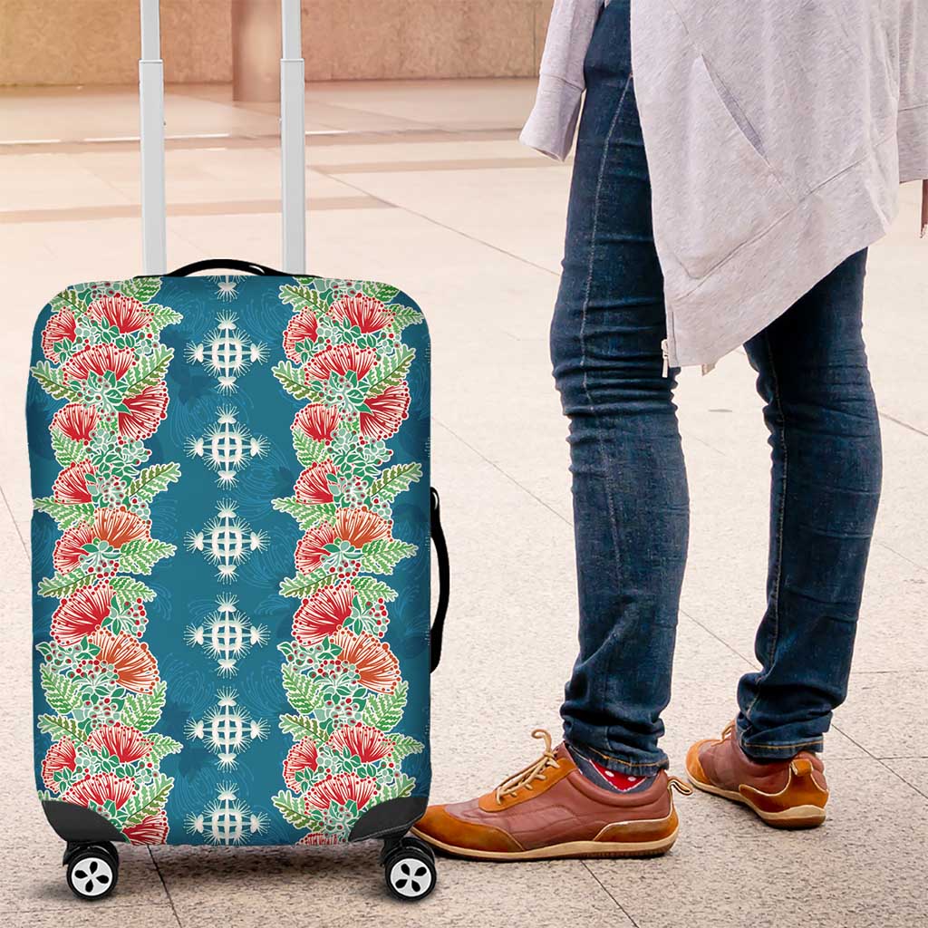 Hawaii Ohia Lehua Luggage Cover Tropical Vibes Teal LT05 Teal - Polynesian Pride