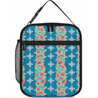 Hawaii Ohia Lehua Lunch Bag Tropical Vibes Teal LT05 10.2 × 8.3 × 4.3 inch Teal - Polynesian Pride