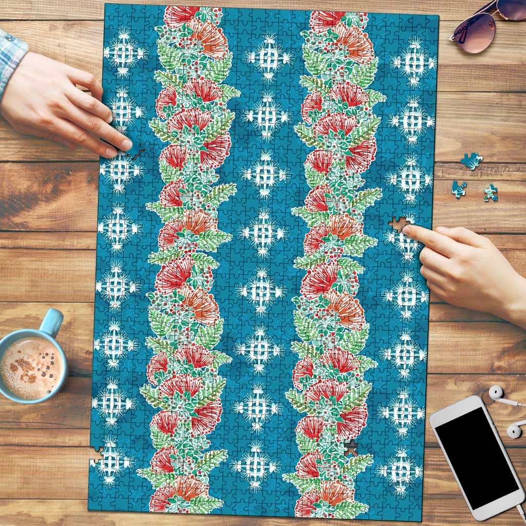 Hawaii Ohia Lehua Puzzle Tropical Vibes Teal LT05 Teal - Polynesian Pride