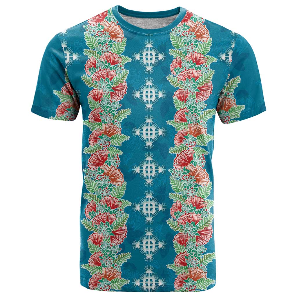 Hawaii Ohia Lehua T Shirt Tropical Vibes Teal LT05 Teal - Polynesian Pride