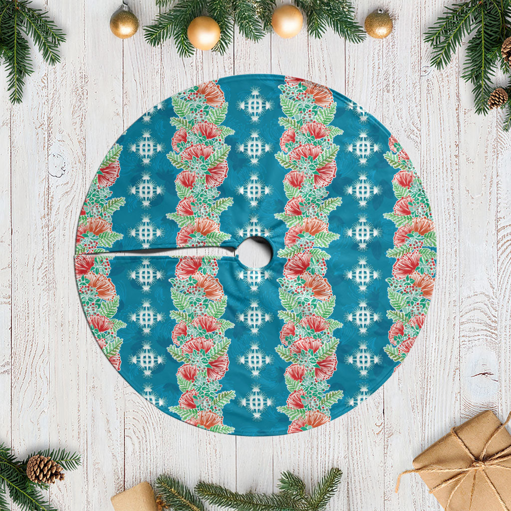 Hawaii Ohia Lehua Tree Skirt Tropical Vibes Teal LT05 Casual Teal - Polynesian Pride