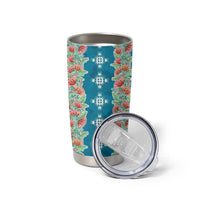 Hawaii Ohia Lehua Tumbler Cup Tropical Vibes Teal LT05 - Polynesian Pride