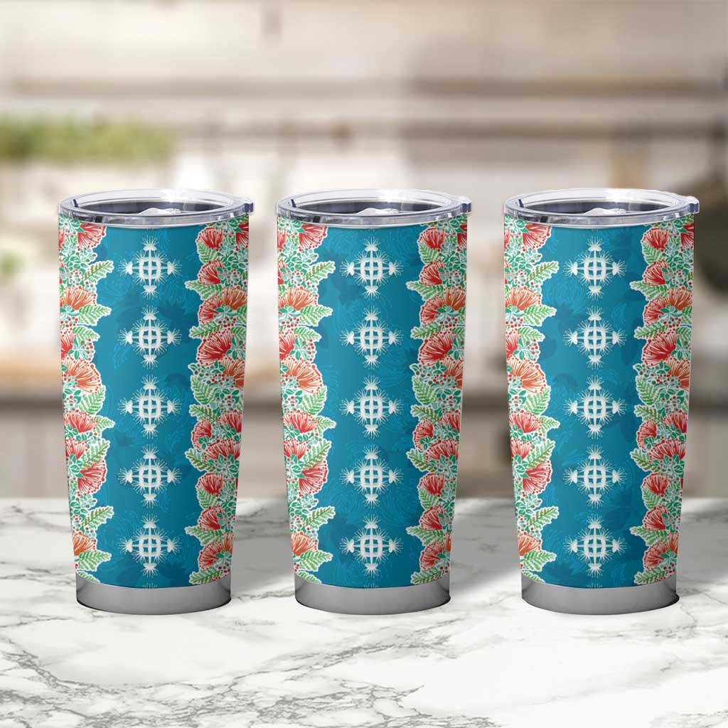 Hawaii Ohia Lehua Tumbler Cup Tropical Vibes Teal LT05 - Polynesian Pride