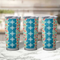 Hawaii Ohia Lehua Tumbler Cup Tropical Vibes Teal LT05 - Polynesian Pride