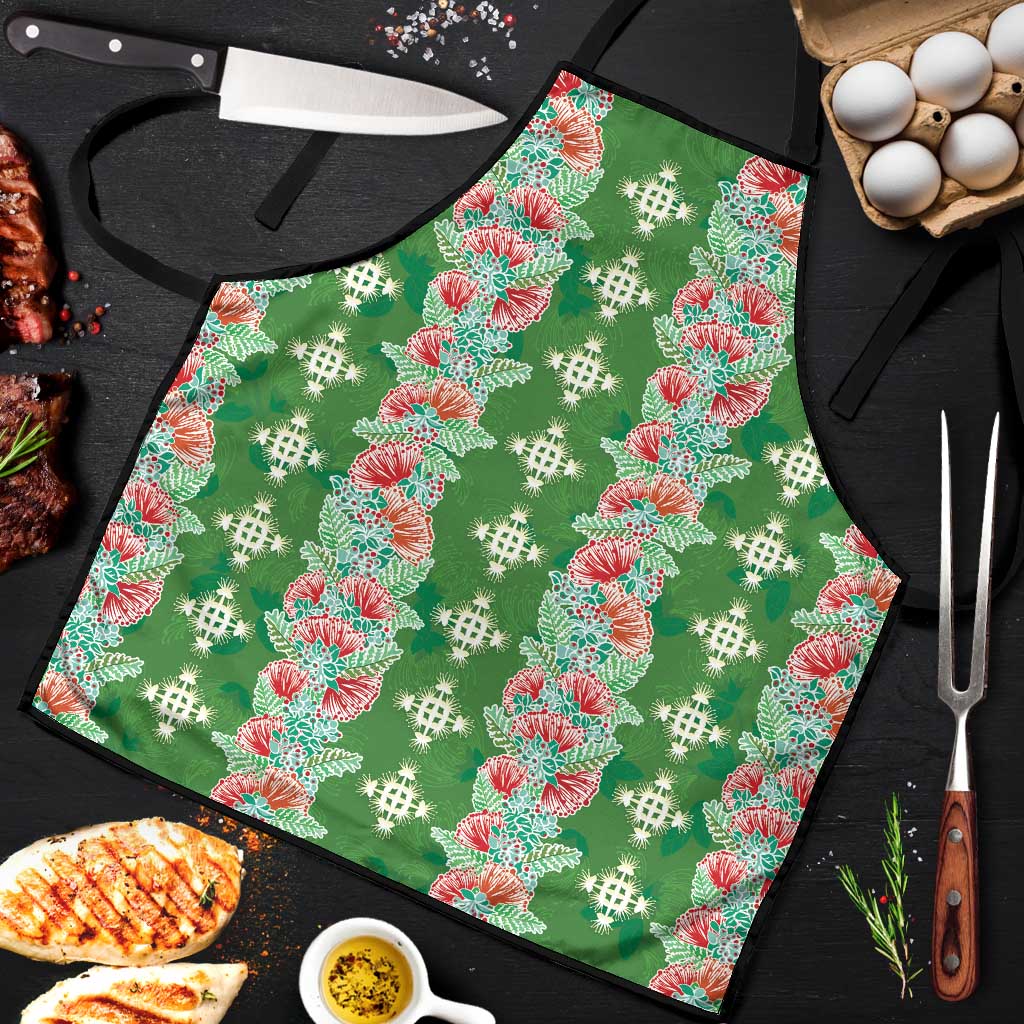 Hawaii Ohia Lehua Apron Tropical Vibes Green LT05 Green - Polynesian Pride