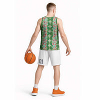 Hawaii Ohia Lehua Basketball Jersey Tropical Vibes Green