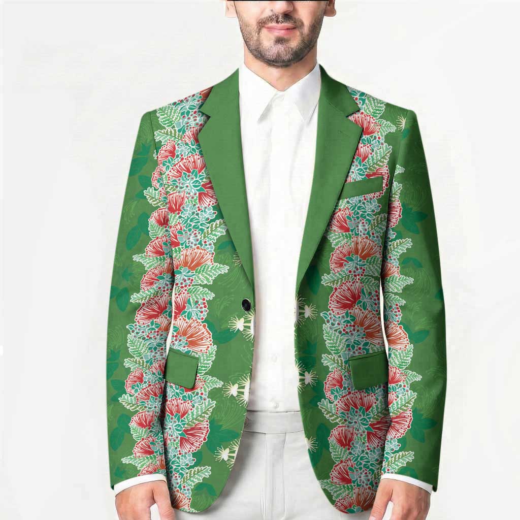 Hawaii Ohia Lehua Blazer Tropical Vibes Green LT05 - Polynesian Pride