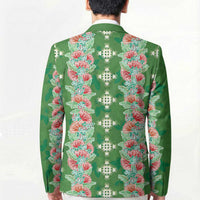 Hawaii Ohia Lehua Blazer Tropical Vibes Green LT05 - Polynesian Pride