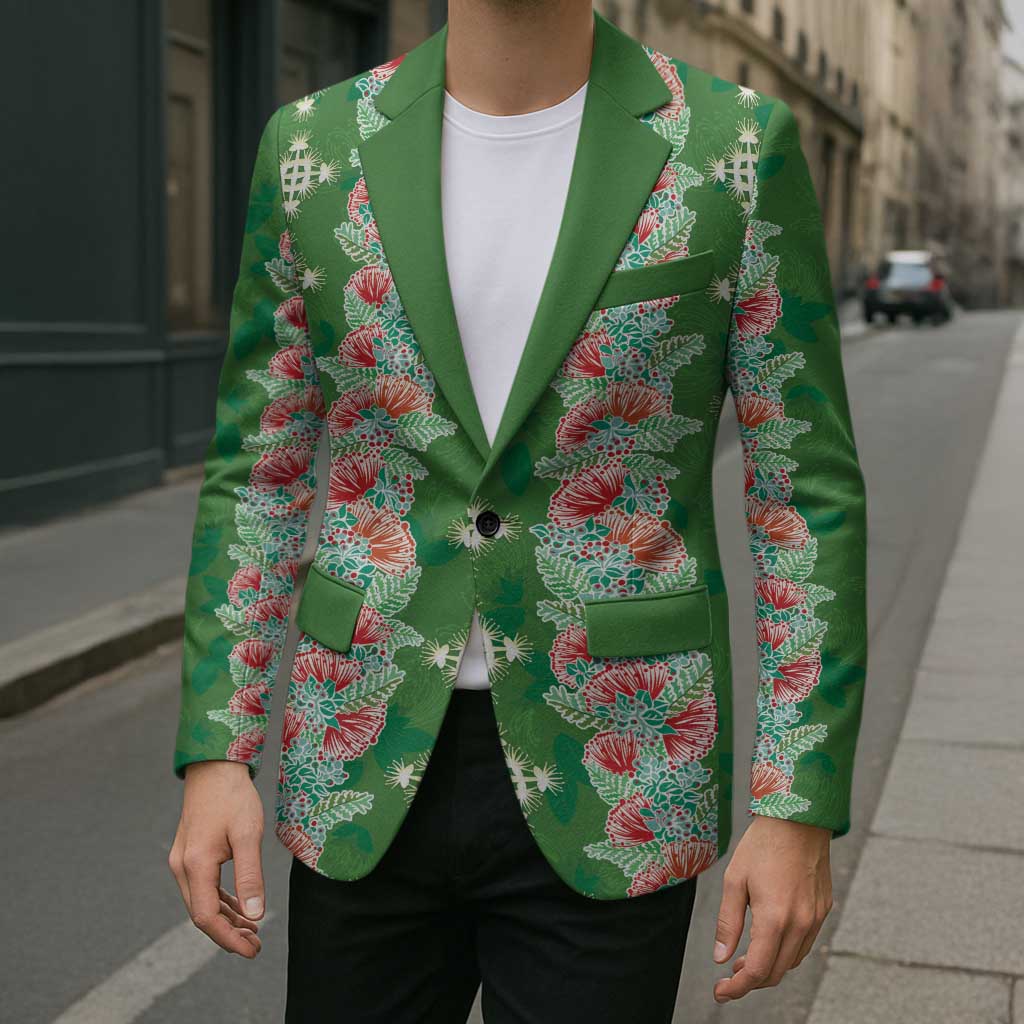 Hawaii Ohia Lehua Blazer Tropical Vibes Green LT05 - Polynesian Pride