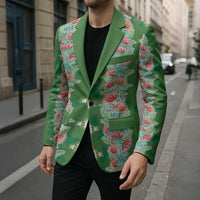 Hawaii Ohia Lehua Blazer Tropical Vibes Green LT05 - Polynesian Pride