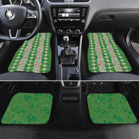 Hawaii Ohia Lehua Car Mats Tropical Vibes Green LT05 Set 4pcs Green - Polynesian Pride