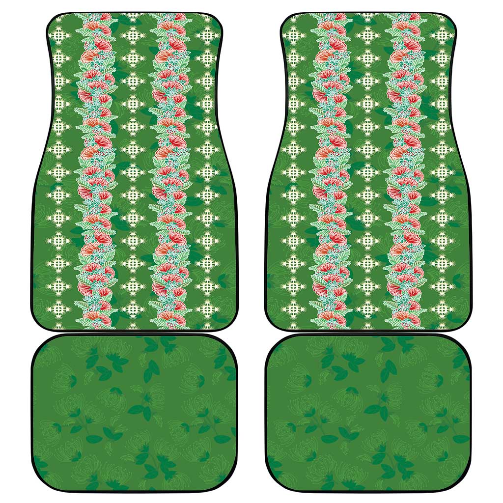 Hawaii Ohia Lehua Car Mats Tropical Vibes Green LT05 - Polynesian Pride