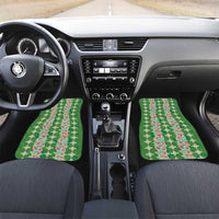 Hawaii Ohia Lehua Car Mats Tropical Vibes Green LT05 Set 2pcs - Front Green - Polynesian Pride
