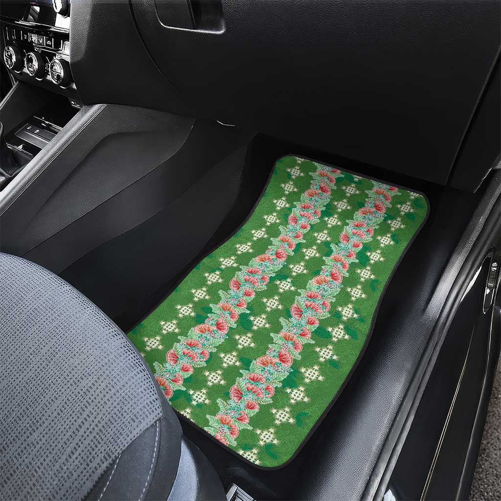 Hawaii Ohia Lehua Car Mats Tropical Vibes Green LT05 - Polynesian Pride