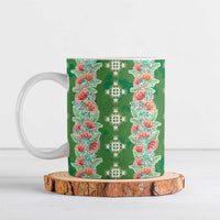 Hawaii Ohia Lehua Ceramic Mug Tropical Vibes Green LT05 Green - Polynesian Pride