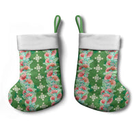Hawaii Ohia Lehua Christmas Stocking Tropical Vibes Green LT05 - Polynesian Pride