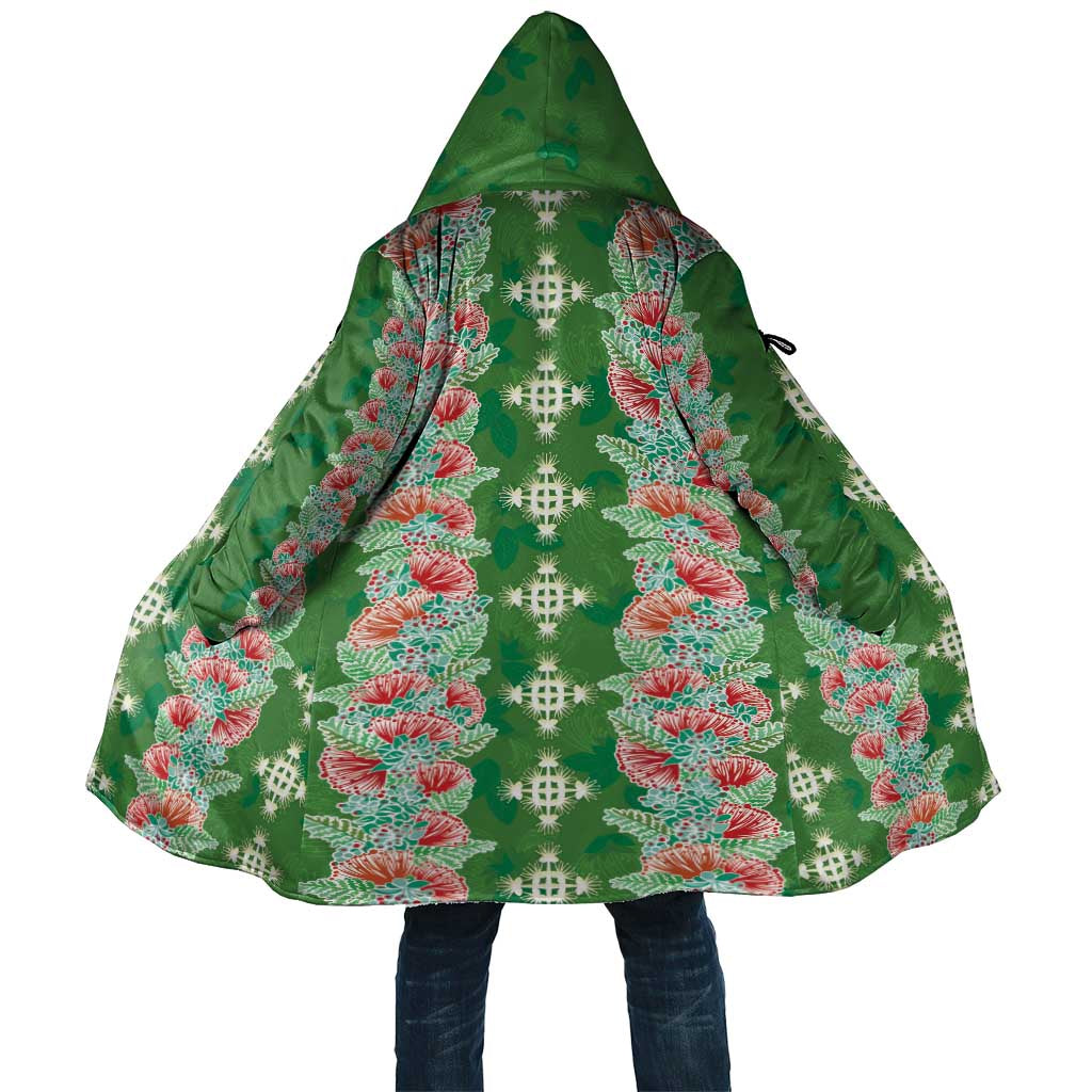 Hawaii Ohia Lehua Cloak Tropical Vibes Green LT05 Unisex Green - Polynesian Pride