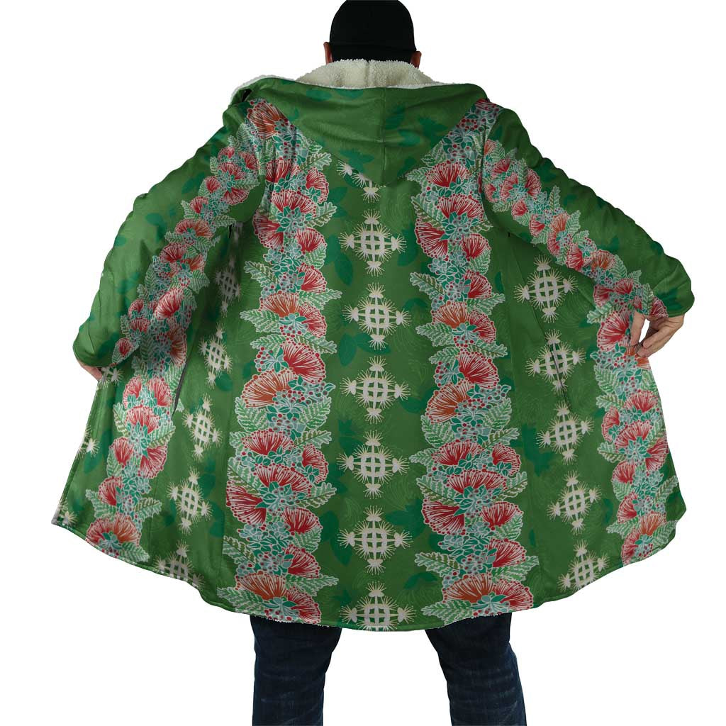 Hawaii Ohia Lehua Cloak Tropical Vibes Green LT05 - Polynesian Pride