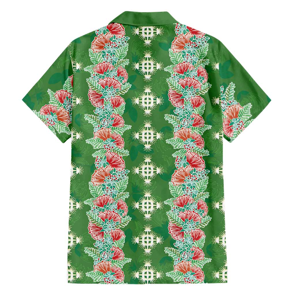 Hawaii Ohia Lehua Family Matching Tank Maxi Dress and Hawaiian Shirt Tropical Vibes Green