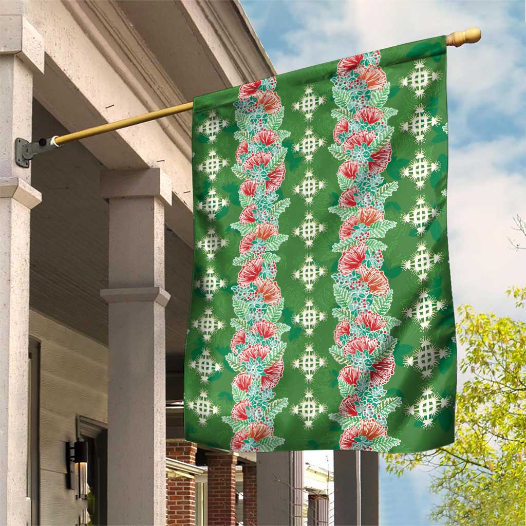 Hawaii Ohia Lehua Garden Flag Tropical Vibes Green LT05 House Flag Green - Polynesian Pride