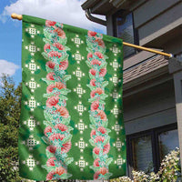 Hawaii Ohia Lehua Garden Flag Tropical Vibes Green LT05 - Polynesian Pride