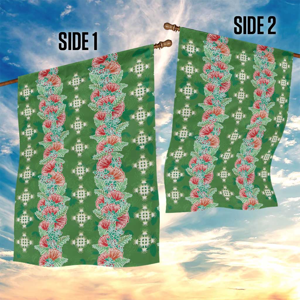Hawaii Ohia Lehua Garden Flag Tropical Vibes Green LT05 - Polynesian Pride