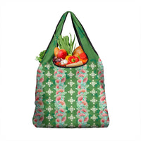 Hawaii Ohia Lehua Grocery Bag Tropical Vibes Green LT05 1-pack One Size Green - Polynesian Pride