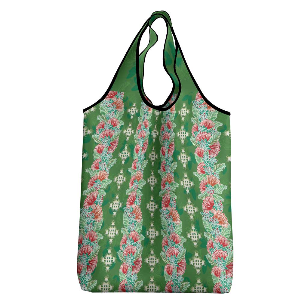 Hawaii Ohia Lehua Grocery Bag Tropical Vibes Green LT05 - Polynesian Pride