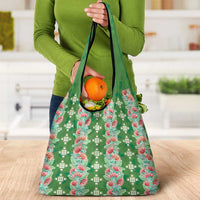 Hawaii Ohia Lehua Grocery Bag Tropical Vibes Green LT05 - Polynesian Pride