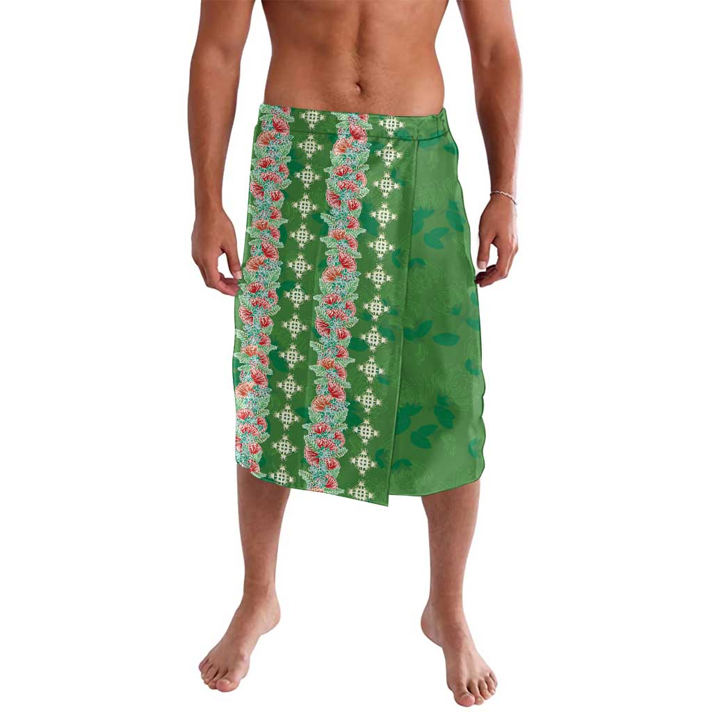 Hawaii Ohia Lehua Lavalava Tropical Vibes Green LT05 Green - Polynesian Pride
