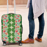 Hawaii Ohia Lehua Luggage Cover Tropical Vibes Green