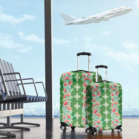 Hawaii Ohia Lehua Luggage Cover Tropical Vibes Green
