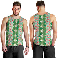 Hawaii Ohia Lehua Men Tank Top Tropical Vibes Green LT05 - Polynesian Pride