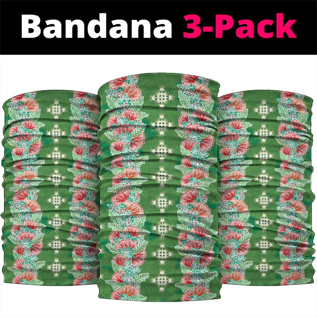 Hawaii Ohia Lehua Neck Gaiter Tropical Vibes Green LT05 package One Size: 25*50cm Green - Polynesian Pride