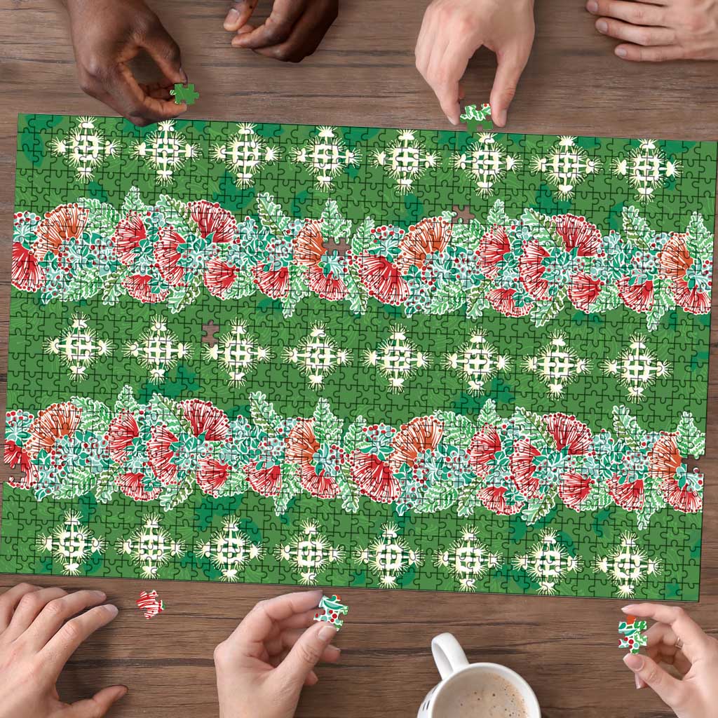 Hawaii Ohia Lehua Puzzle Tropical Vibes Green LT05 - Polynesian Pride