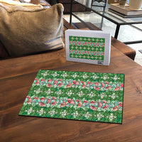 Hawaii Ohia Lehua Puzzle Tropical Vibes Green LT05 - Polynesian Pride