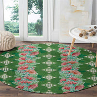 Hawaii Ohia Lehua Round Carpet Tropical Vibes Green LT05 - Polynesian Pride