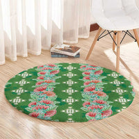 Hawaii Ohia Lehua Round Carpet Tropical Vibes Green LT05 - Polynesian Pride