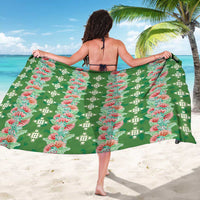 Hawaii Ohia Lehua Sarong Tropical Vibes Green LT05 - Polynesian Pride