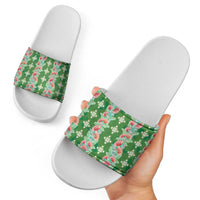 Hawaii Ohia Lehua Slide Sandals Tropical Vibes Green LT05 - Polynesian Pride