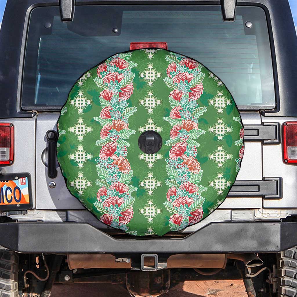 Hawaii Ohia Lehua Spare Tire Cover Tropical Vibes Green LT05 Green - Polynesian Pride