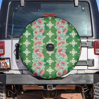 Hawaii Ohia Lehua Spare Tire Cover Tropical Vibes Green LT05 Green - Polynesian Pride