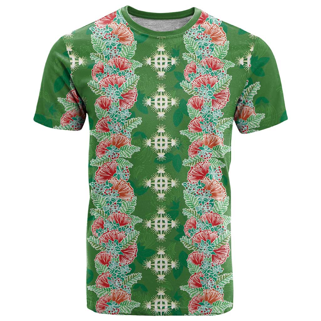 Hawaii Ohia Lehua T Shirt Tropical Vibes Green LT05 Green - Polynesian Pride
